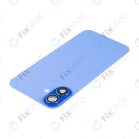 Apple iPhone 16 - Steklo zadnjega ohišja + Leča kamere + Kovinska plošča + Magsafe magnet (Ultramarine)