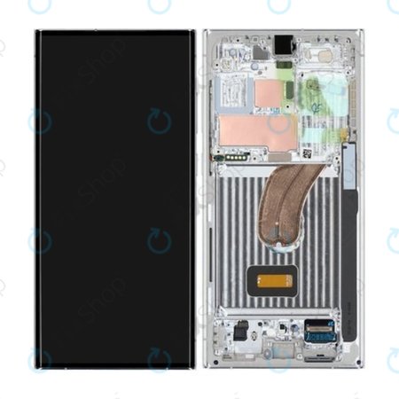 Samsung Galaxy S23 Ultra S918B - LCD zaslon + steklo na dotik + okvir (Lime) (Sky Blue) - GH82-30466G, GH82-30465G Genuine Service Pack