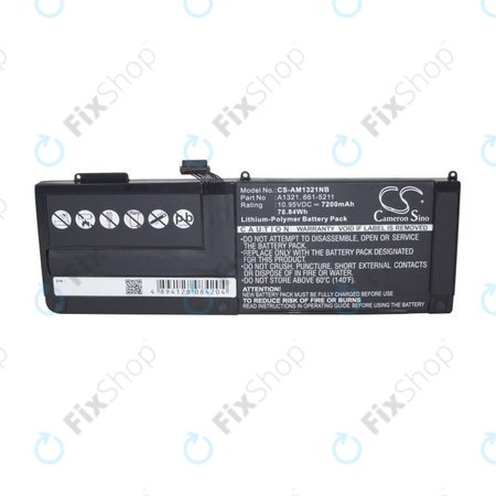 Apple MacBook Pro 15" A1286 (Mid 2009 - Mid 2010) - Baterija A1321 7200mAh HQ