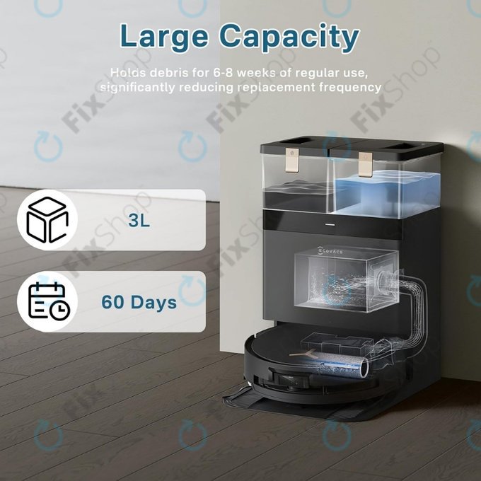 Vrečka za sesalnik, 4 kos za Ecovacs Deebot T30c, T50-series, T80-series, X8-series, X9 Pro-series