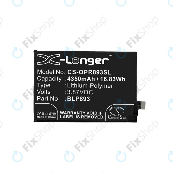 Realme GT 2 Pro 5G, GT Neo 2 5G - Baterija BLP887 2150mAh HQ