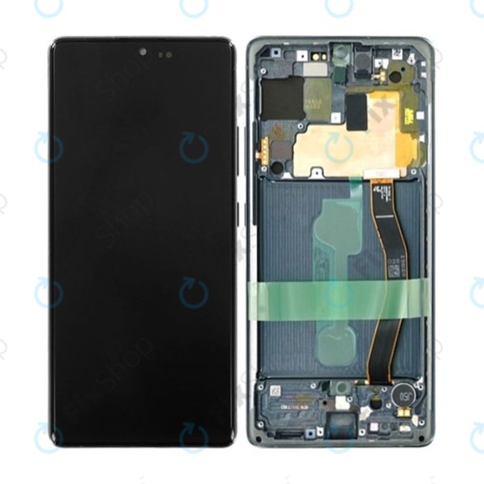 Samsung Galaxy S10 Lite G770F - LCD zaslon + steklo na dotik + okvir (Prism Black) OLED