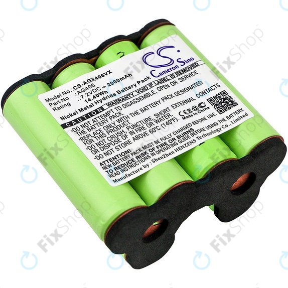 AEG Electrolux Rapido ZB-series - Baterija AG406 Ni-MH 7.2V 2000mAh HQ