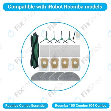 iRobot Roomba Combo Essential, Roomba 105 Combo, 104 Combo - Celoten komplet