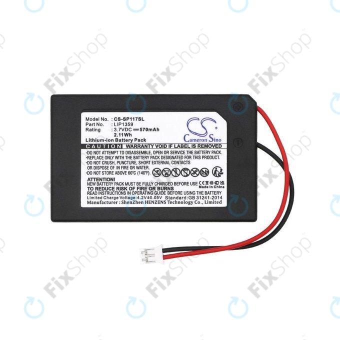 Baterija za Sony Dualshock 3, 570mAh, Li-Ion, 3.7V, LIP1359, HQ