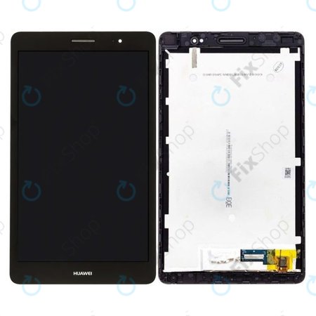 Huawei MediaPad T3 8.0 KOB-W09, KOB-L09 - LCD zaslon + steklo na dotik + okvir (Space Grey) - 02351JJF, 02351JJG Genuine Service Pack
