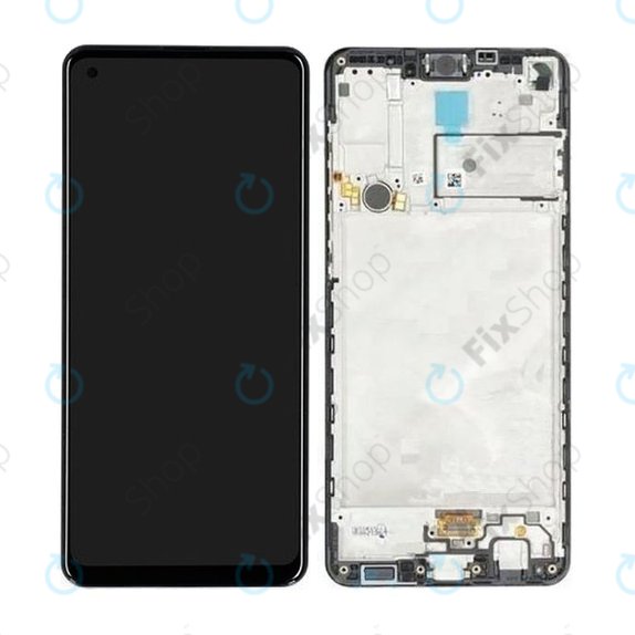 Samsung Galaxy A21s A217F - LCD zaslon + steklo na dotik + okvir (Black) - GH82-22988A, GH82-23137A , GH82-24641A, GH82-24642A, GH82-23089A Genuine Service Pack
