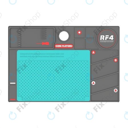 Refox RF4 Work Platform - ESD antistatična, toplotno odporna silikonska podloga