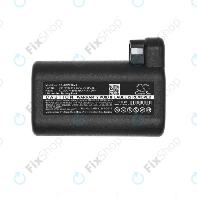 AEG RX-series, Electrolux E, P-series - Baterija S91-0400410-SU2, OSBP72LI, OSBP72LI25 Li-Ion 2000mAh HQ