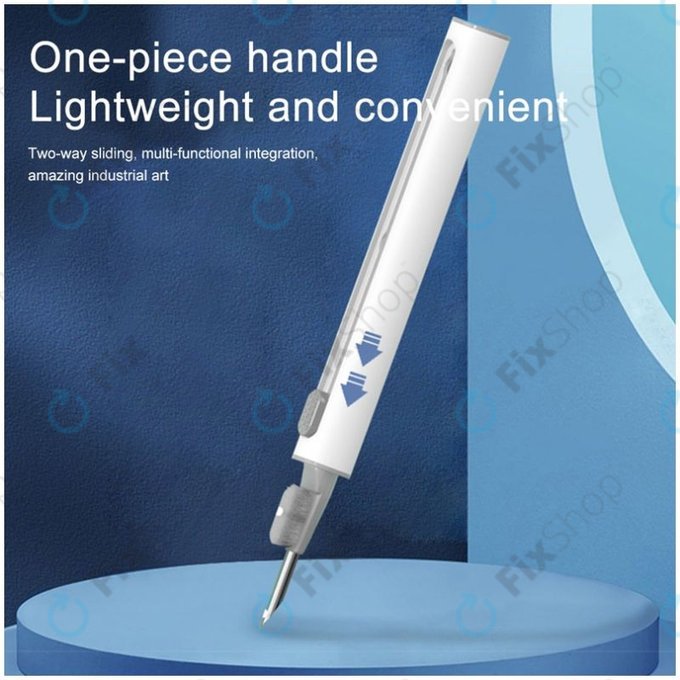 Čistilno pero za čiščenje telefonov in slušalk (belo)