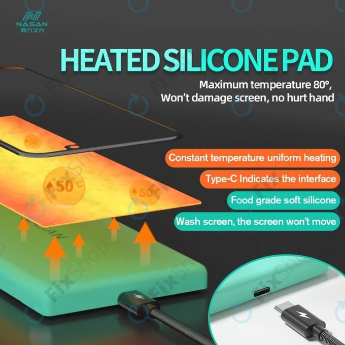 Nasan - Kompaktna toplotna podloga za demontažo LCD zaslonov