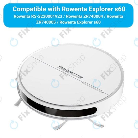 Komplet nadomestnih delov za Rowenta Explorer s60 (1x Glavna krtača, 2x Filter, 4x Stranska krtača, 2x Krpa za brisanje)