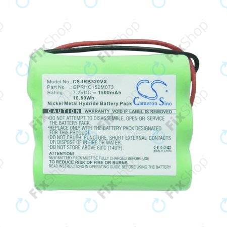 iRobot Braava 320, 321 - Baterija GPRHC152M073, 4408927 Ni-MH 7.2V 1500mAh HQ