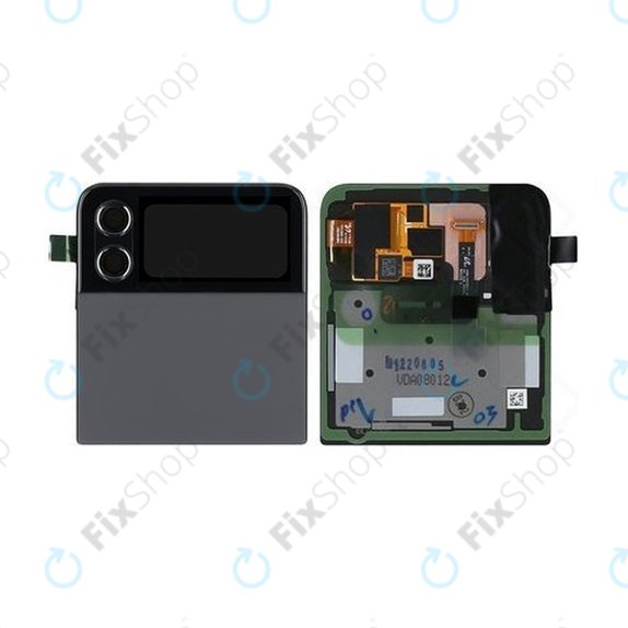 Samsung Galaxy Z Flip 4 F721B - LCD zaslon + steklo na dotik + okvir (zunanji) (Graphite) - GH97-27947A Genuine Service Pack