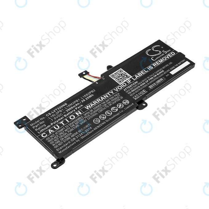 Baterija za Lenovo 320, 330, 520, Ideapad 320, 330, S145, 3900mAh, Li-Pol, 7.5V, L16L2PB1, HQ