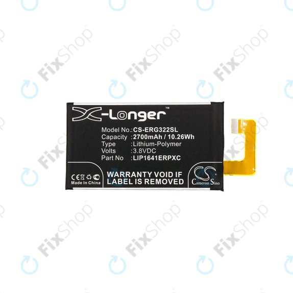 Baterija za Sony Xperia XA1 Ultra G3221, 2700mAh, Li-Pol, 3.8 V, LIP1641ERPXC, HQ