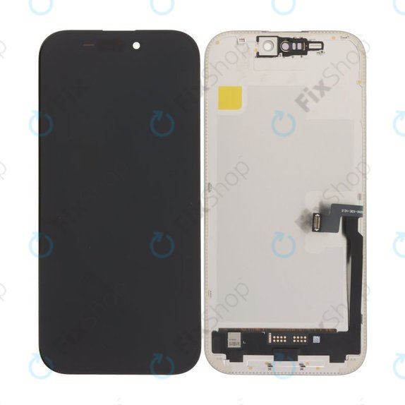 Zaslon Soft OLED 120Hz za iPhone 16 Pro, Steklo na dotik z okvirjem, FixPremium
