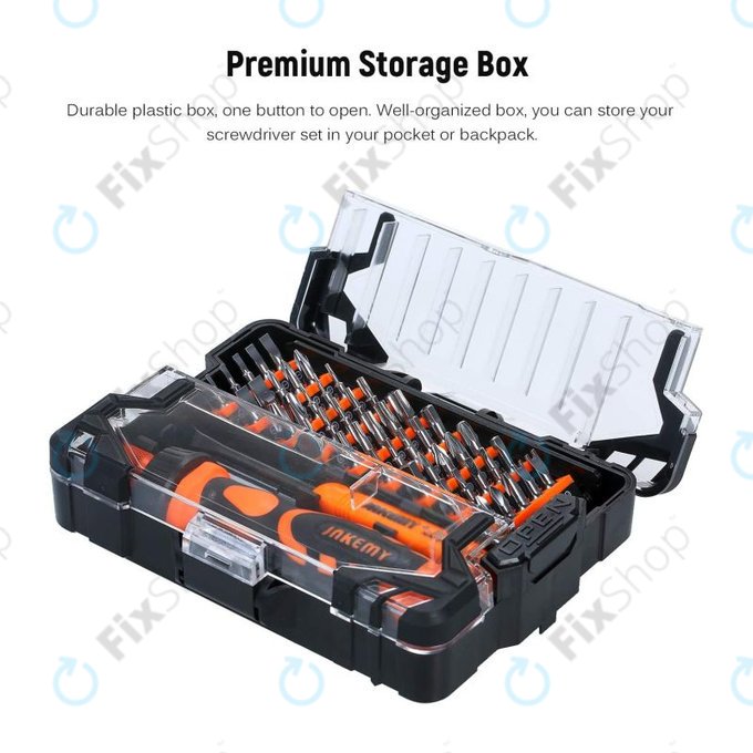 Jakemy JM-6124 - Komplet servisnega orodja za servis elektronike 48 v 1