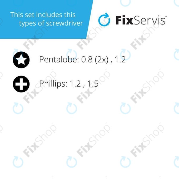 Jakemy JM-8121 - Komplet izvijačev za servis Apple in Samsung telefonov 5 v 1