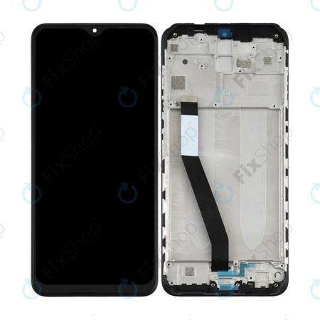 Xiaomi Redmi 9 - LCD zaslon + steklo na dotik + okvir (Black) TFT