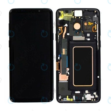 Samsung Galaxy S9 Plus G965F, G965FD - LCD zaslon + steklo na dotik + okvir (Midnight Black) - GH97-21691A, GH97-21722A, GH97-21692A Genuine Service Pack