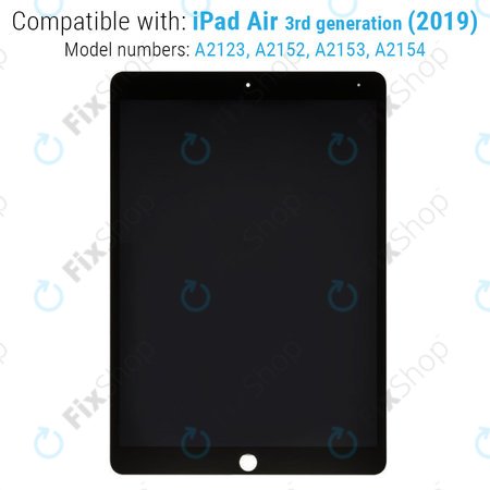 Apple iPad Air (3rd Gen 2019) - LCD Zaslon + steklo na dotik (Black) Refurbished