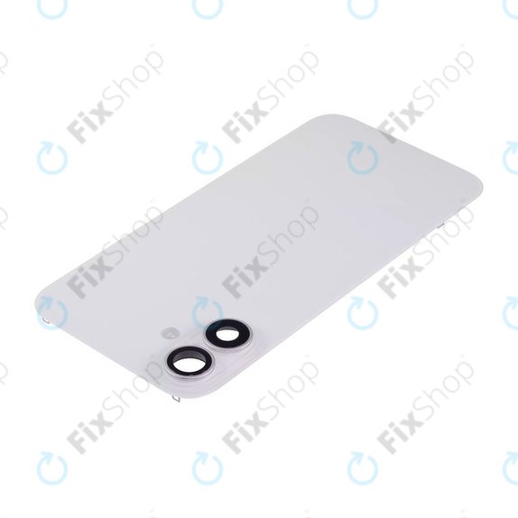 Apple iPhone 16 Plus - Steklo zadnjega ohišja + Leča kamere + Kovinska plošča + Magsafe magnet (White)