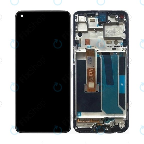 OnePlus Nord N10 5G - LCD zaslon + steklo na dotik + okvir (Midnight Ice) TFT