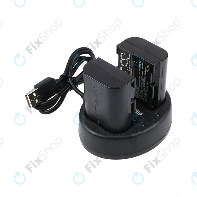 2 bateriji s polnilnikom zaCanon EOS 5D Mark II, EOS 7D, 2000mAh, Li-Ion, 7.4V, LP-E6, HQ