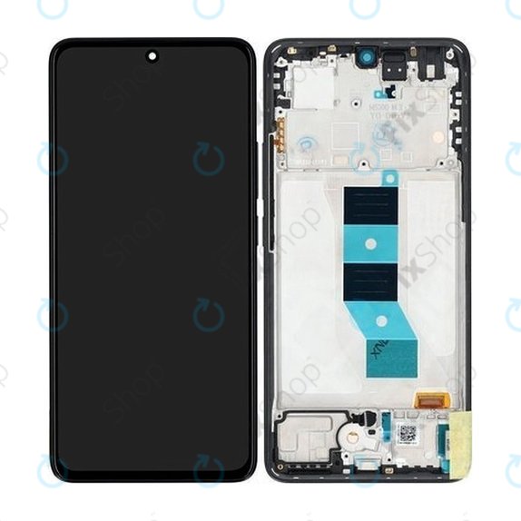 Xiaomi Redmi Note 14 5G 24094RAD4G - LCD zaslon + steklo na dotik + okvir (Midnight Black) - 56002000O1700 Genuine Service Pack