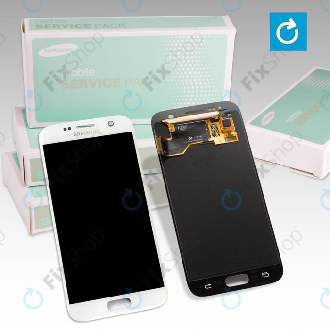 Samsung Galaxy S7 G930F - LCD zaslon + steklo na dotik (Gold) - GH97-18523C, GH97-18761C, GH97-18757C Genuine Service Pack