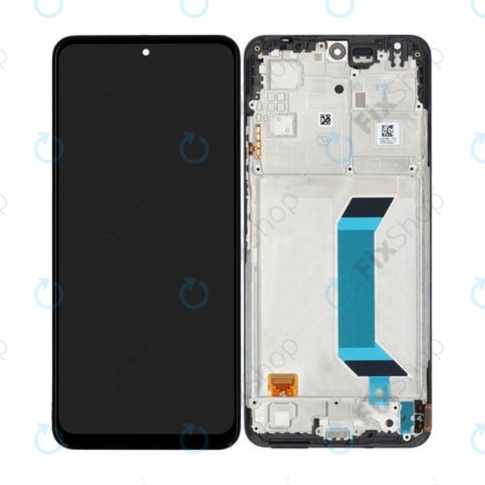 Xiaomi Redmi Note 12 5G - LCD zaslon + steklo na dotik + okvir (Black) - 560001M17P00 Genuine Service Pack