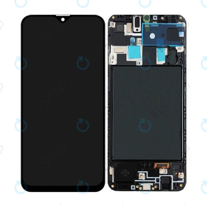 Samsung Galaxy A20 A205F - LCD zaslon + steklo na dotik + okvir OLED