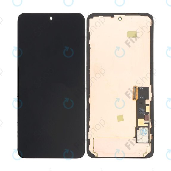 Google Pixel 8 GKWS6, G9BQD - LCD zaslon + steklo na dotik + okvir (Black) OLED