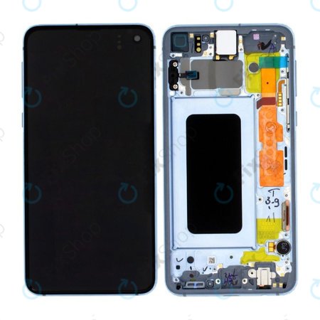 Samsung Galaxy S10e G970F - LCD zaslon + steklo na dotik + okvir (Prism Blue) - GH82-18852C, GH82-18836C Genuine Service Pack