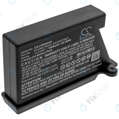 LG HomBot-series, VR-series - Baterija EAC62218202, EAC62076601 Li-Ion 14.4V 3400mAh HQ