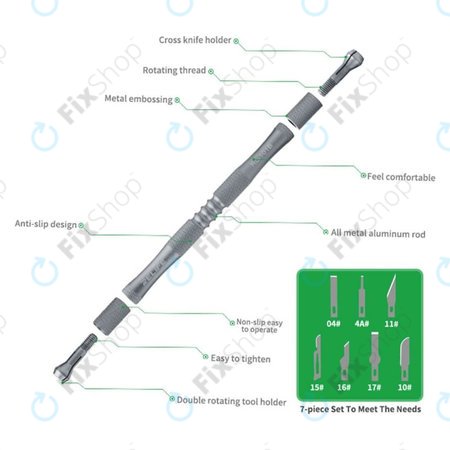 Relife RL-101B - Rezila z ročajem za odstranjevanje lepila 8v1