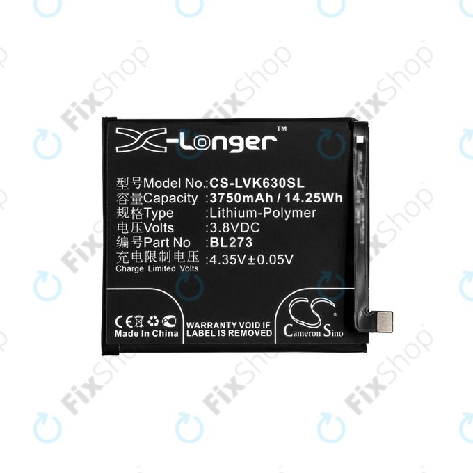 Lenovo K6 Note - Baterija BL273 3750mAh HQ