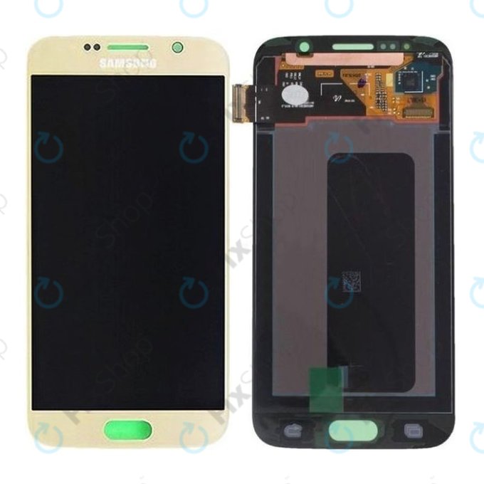 Samsung Galaxy S6 G920F - LCD zaslon + steklo na dotik (Gold Platinum) - GH97-17260C Genuine Service Pack