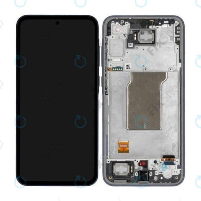 Samsung Galaxy A35 A356B - LCD zaslon + steklo na dotik + okvir (Awesome Navy) - GH82-34223A Genuine Service Pack