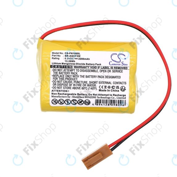 Baterija za Beta iSV Amplifier, 2200mAh, Li-MnO2, 6V, BR-AGCF2W, HQ