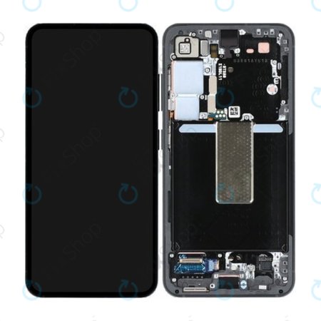 Samsung Galaxy S23 S911B - LCD zaslon + steklo na dotik + okvir (Graphite) - GH82-30481E Genuine Service Pack