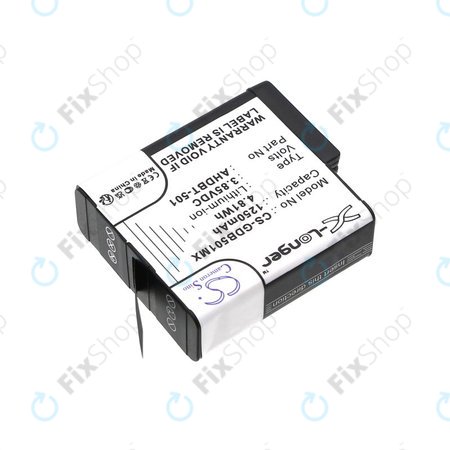 Baterija za Gopro Hero 8, Hero 6, 1250mAh, Li-Ion, 3.85V, AHDBT-501, HQ