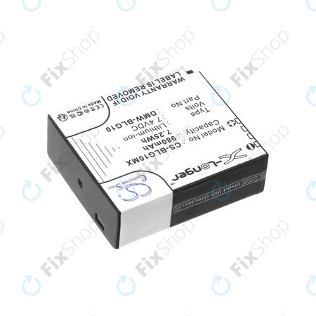 Baterija za Leica D-Lux Type 109, Panasonic Lumix DMC-GF3, GX7, LX100, 980mAh, Li-Ion, 7.4V, DMW-BLG10, HQ