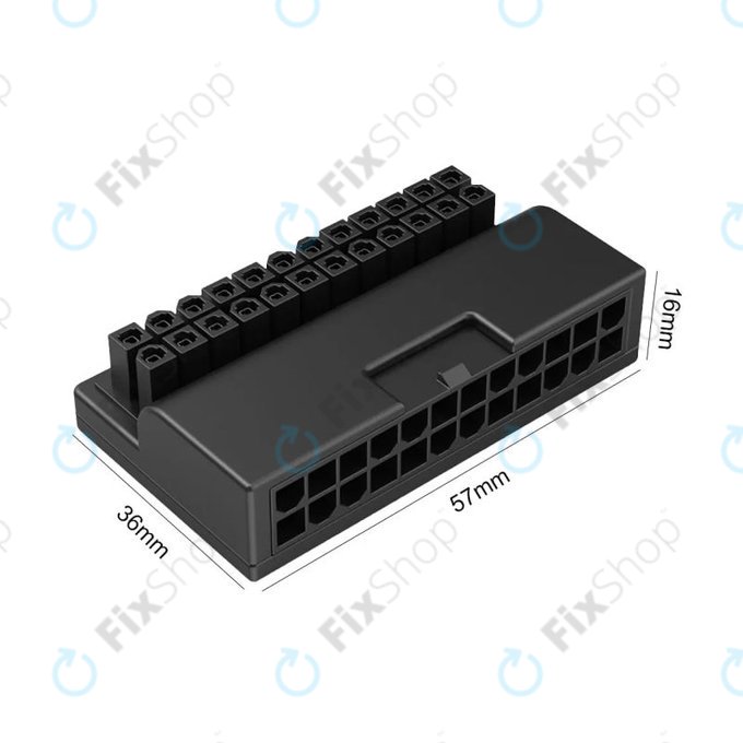 ATX 24-pin 90° napajalni adapter za matično ploščo