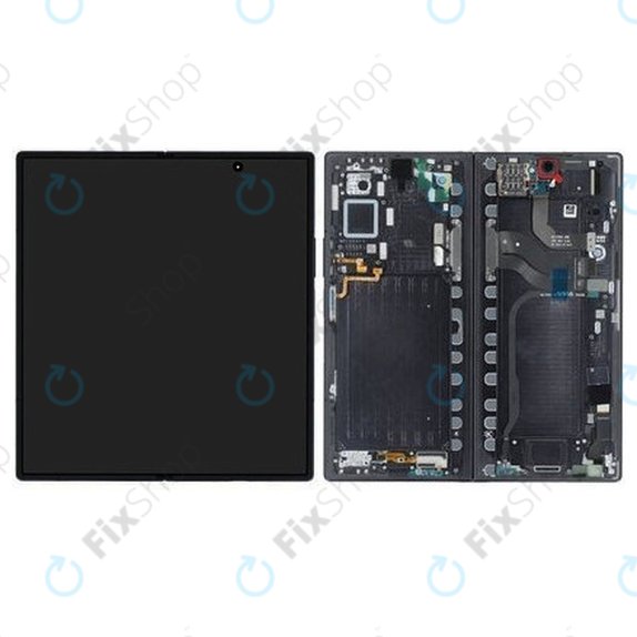Samsung Galaxy Z Fold 7 F966B - LCD zaslon + steklo na dotik + okvir (Jetblack) OLED