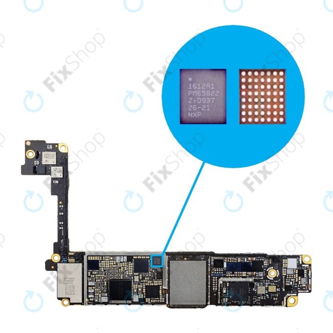 Apple iPhone 8, 8 Plus, X, XR, XS, XS Max, 11, 11 Pro, 11 Pro Max - USB polnilni IC 1612A1