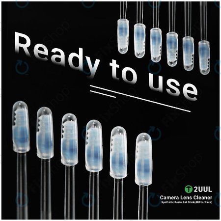 Čistilne gel palčke za leče kamer, sintetična smola, 2UUL CL21, 48 kos/pakiranje