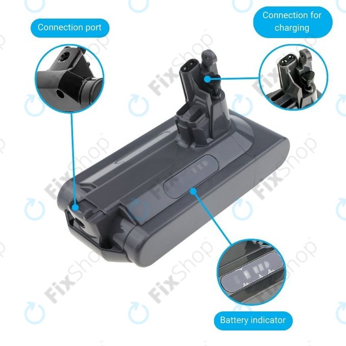 Dyson V10 - Baterija 969352-02, SV12, 206340 Li-Ion 25.2V 3000mAh HQ