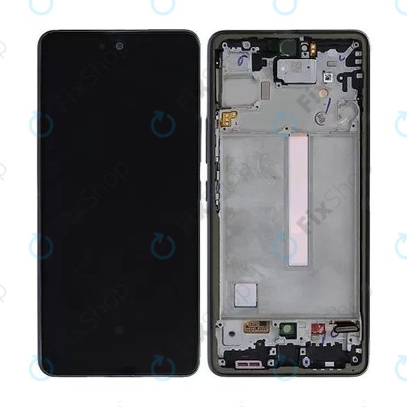 Samsung Galaxy A73 A736 - LCD zaslon + steklo na dotik + okvir (Black) TFT